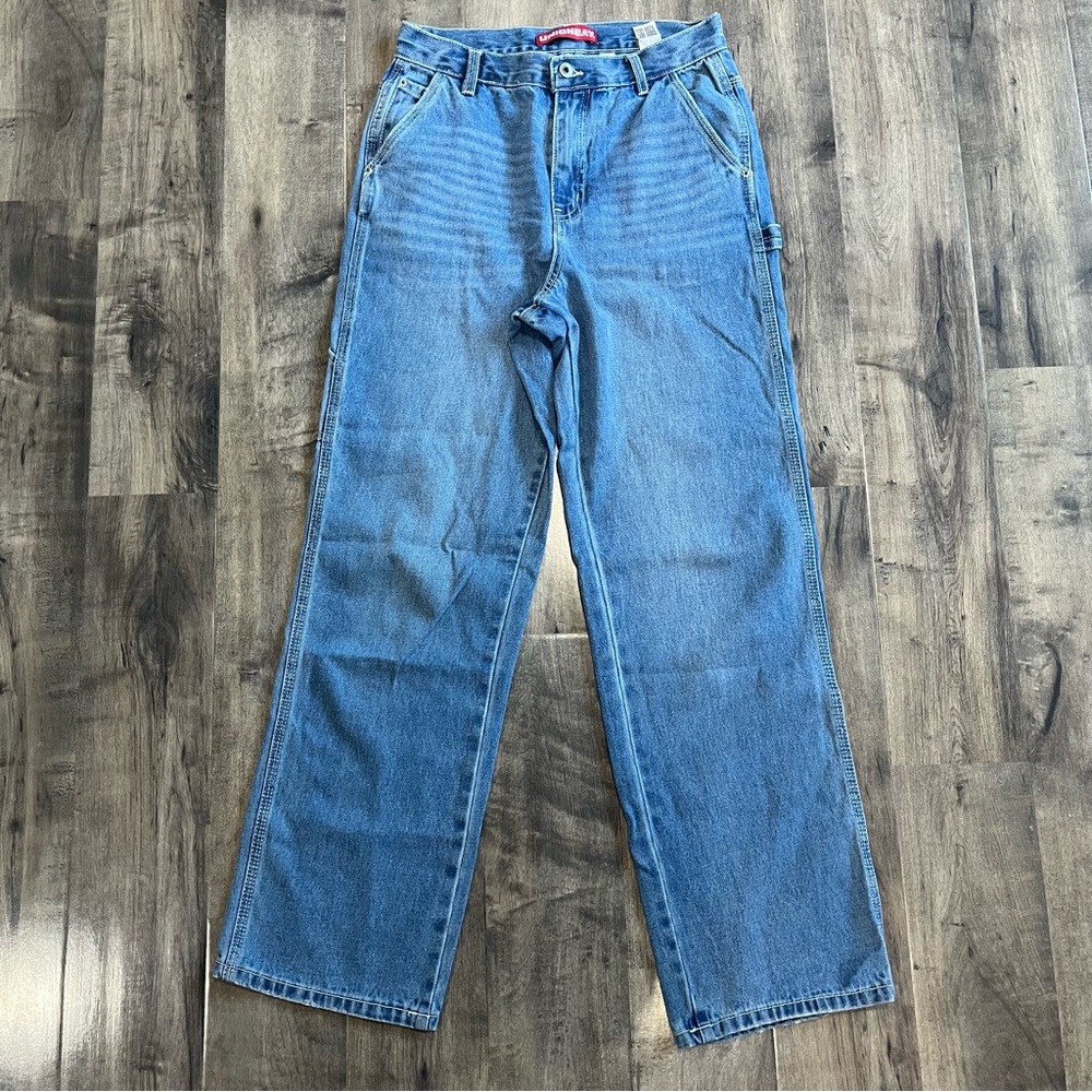 Union Bay Jeans / cargo Y2K Vintage jrs 1 High Rise blue Denim med wash